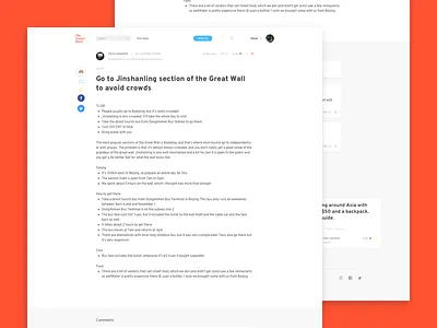 Article article beer blog china clean minimal post share social tip travel white