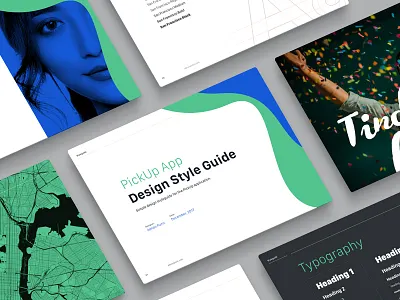 App Style Guide branding clean colors flat fonts modern style guide typography