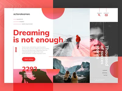 NOT ENOUGH color landing minimal modern sketch app travel ui uidesign ux web website