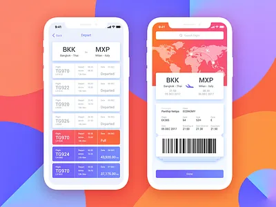 Book Flight airplane airport book flight booking flight flight ticket fly ios iphonex ticket ui ux