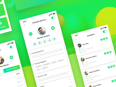 Sports App android app gym ios location near spordy sports trainer training