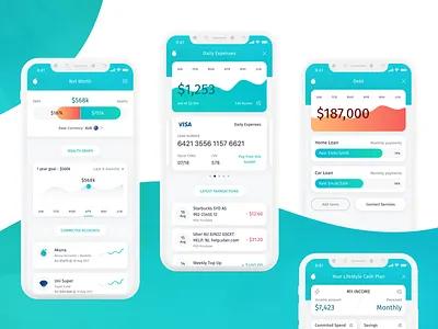 Banking App analytics app bank banking card financial ios app mobile app money payment stats transactions