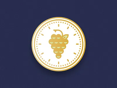 New Year's Eve enamel pin clock enamel eve fortune grapes hour luck new pin twelve year