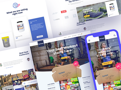 TheFeed - Food for athletes cart catalog checkout e commerce ecommerce product product design shop shopify store ui ux web design webdesign website