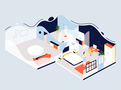 Telegraph Property Q&A character home house illustration magazine property woman
