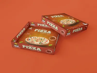 Pizza & Burger Box Packaging Design burger box packagign deisgn pizza box pizza design pizza packaging deisng