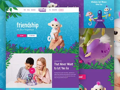 Fingerlings e commerce ecommerce fingerlings jungle kids monkey pattern play toy toys