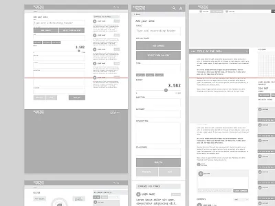 Predictive Markets - Wireframes design interface ui ux wireframes