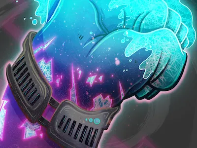 Gauntlet of Oblivion conceptart fist futuristic galaxy gauntlet glove gravity photoshop power stars