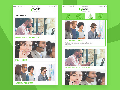 version app application dashboard enterprise freelancer mobile ui upwork ux web