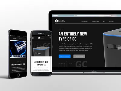 Lucidity dark e commerce lucidity product sleek technical technology ui ux web