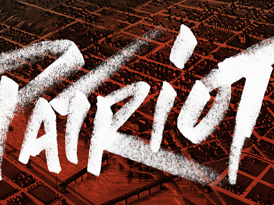 Patriot Gin - hand drawn type lockup alcohol craft craft spirits distilling graffiti hand drawn long road distillers michigan patriot gin typography