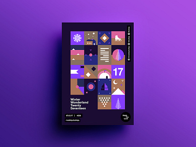 Made You Look👁 254 | Winter Wonderland art color design freelance gradient motivation poster postereveryday swiss typography winter wonderland