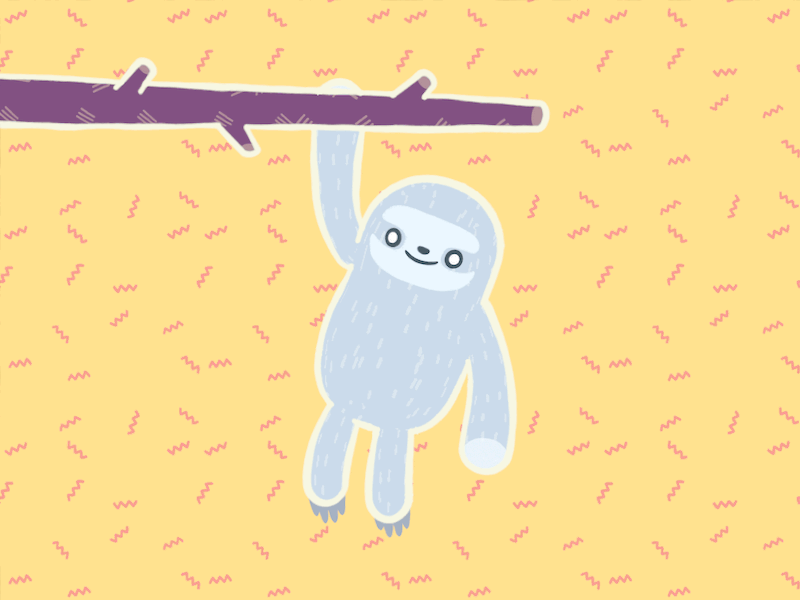 Chill Sloth 3d animal branch c4d cinema 4d eyedesyn mograph pattern patterns sketch and toon sloth