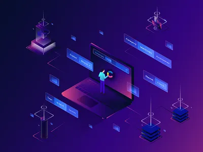 Improved Search devices gradients isometric search web app