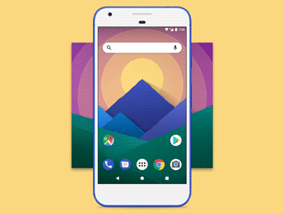 Free Android Wallpapers android free freebie google hills illustrations material mountain nature theme vector wallpaper