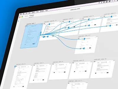 All the Paths! material design prototyping ui user experience user flow wireframes xd