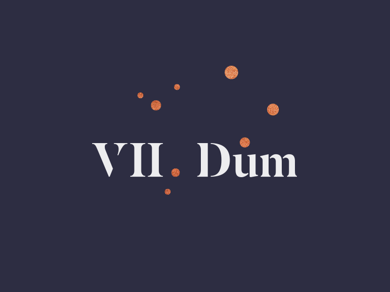 VII. Dům apartment branding constellation copper house logo luxury prague residence seven stars