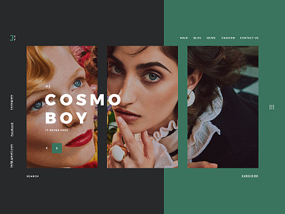 Cosmo Boy boy color cosmo graphicdesign landing photography ui uidesign userexperience userinterface ux uxdesign