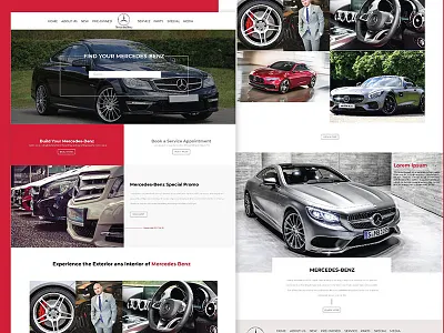 mercedes benz website design icon illustration interaction logo mercedes benz type typography ui ux vector web