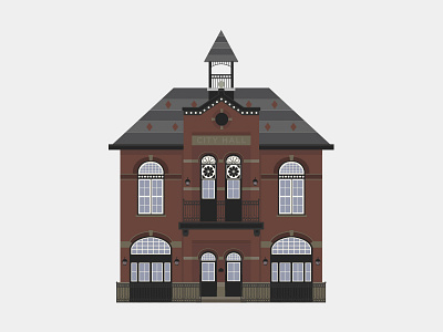 Camden Town Hall building building illustration building restoration camden illustration old building town hall