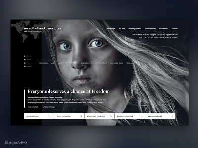 Web Design for an Immigration Law Firm attorney design firm immigration law layout web web design website website design