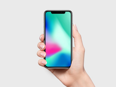 iPhone X Mockup + Free Wallpaper apple free mockup gradient hands mockup ios 12 iphone 10 iphone 8 iphone mockup iphone x wallpaper