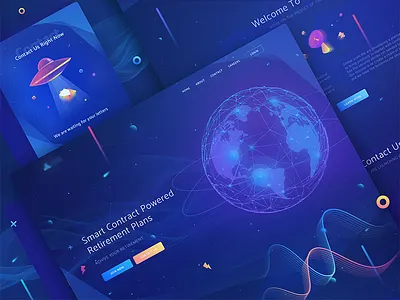 landing page crypto design hero image interface landing mining page site ui user web