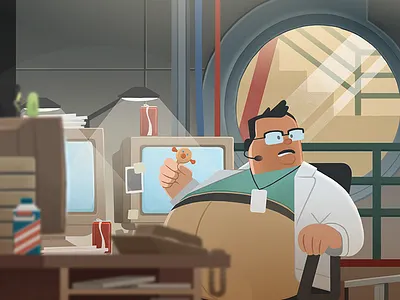 "..and you have BUTTERFINGERS?" butterfingers digital dinosaurs illustration jurassic park movies nedry