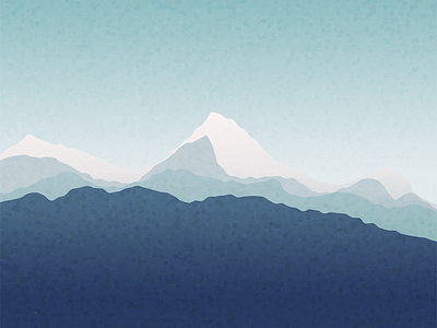 Zen Again android freebie illustration mountain peaks shapes vector wallpaper waves zen