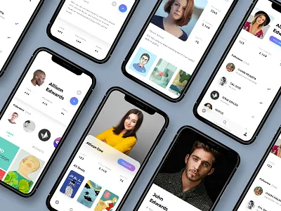 iPhone X - Profile screen app ios11 iphonex light minimal mobile photo profile screen ui