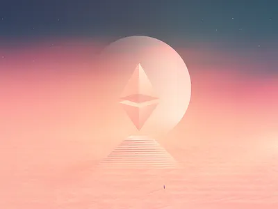The Ethereum Monument blockchain crypto eth ether ethereum illustration wallpaper