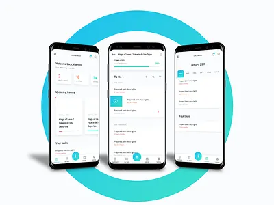 Event.ly - Task management Application android app dashboard event events management organizer s8 samsung task todo