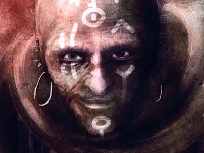 Cleric wizard mage thingy person. draw drawing face fantasy photoshop rpg wacom