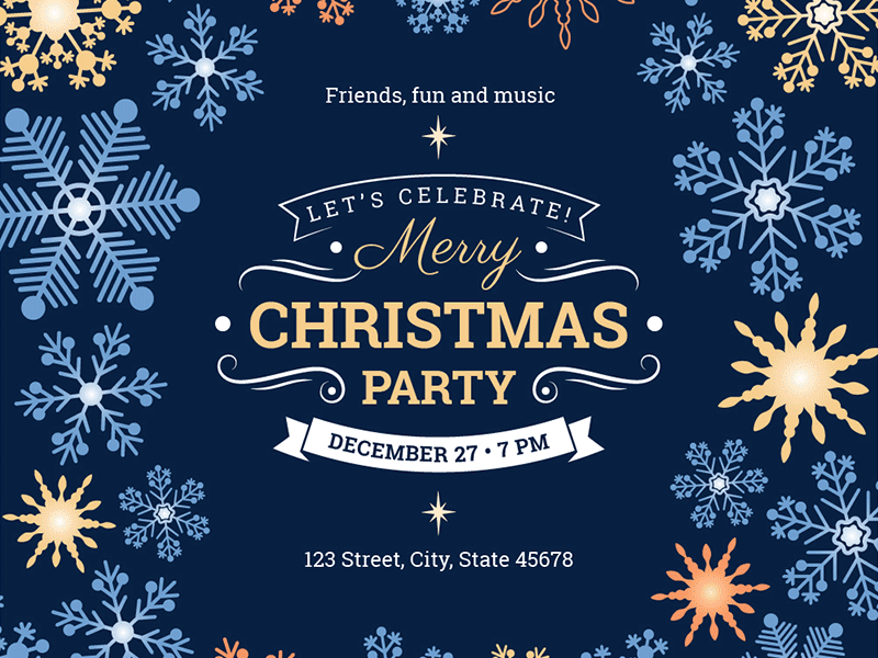 Merry Christmas Party | Modern and Creative Templates Suite banner christmas editable flyer poster print promo social media