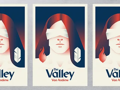 The Valley acoustic andrew berkemeyer ben stafford blindfold feather flame gig music poster singer songwriter valley van andrew