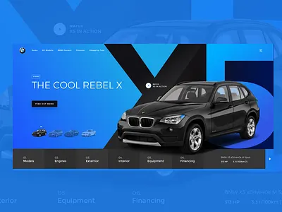 Bmw Home automotive bmw car experiment header home mobil website