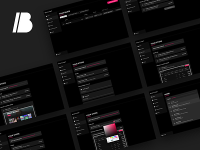 Beatcamp Onboarding Dashboard admin beatcamp cms dark dashboard onboard panel profile settings theme website