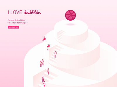 ilove Dribbble banner design illustrator，sketch，photoshop ui ux