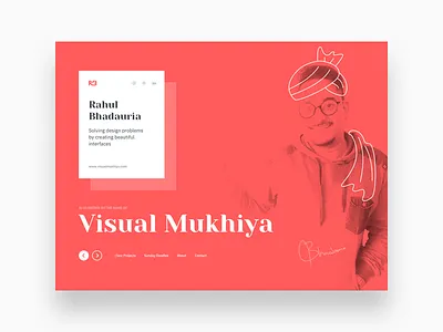 Personal portfolio exploration brand logo mukhiya personal website portfolio projects ui ux visual website work