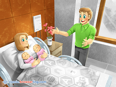 Google Joke browserling comic couple duplicate content google joke search results seo serp twins