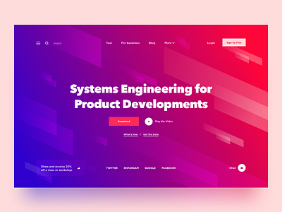 Stripes desktop header layout product site stripes tech website