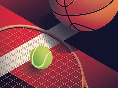 Sport Within basketball football green illustration inspiration orange red sport tennis