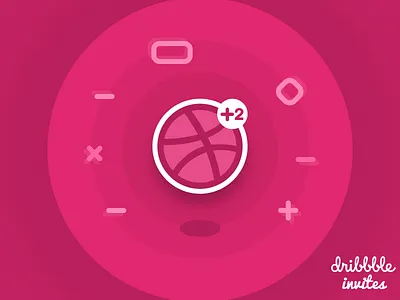 Dribbble Invite 2x 3d dribbble dribbble invite elements invite logo ticket