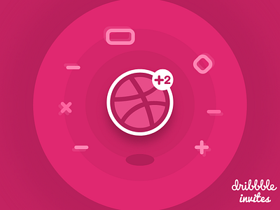 Dribbble Invite 2x 3d dribbble dribbble invite elements invite logo ticket