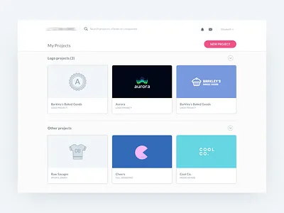 Logo Website – My Projects colorful dashboard deliverables logo logo creation logo feedback logo projects overview process project management web dashboard