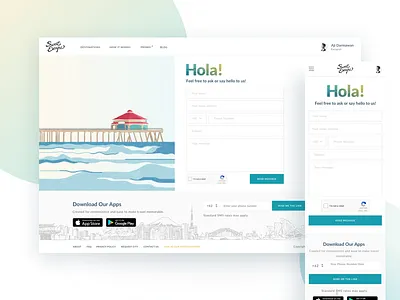 Contact Us contact illustrations landing ui ux web