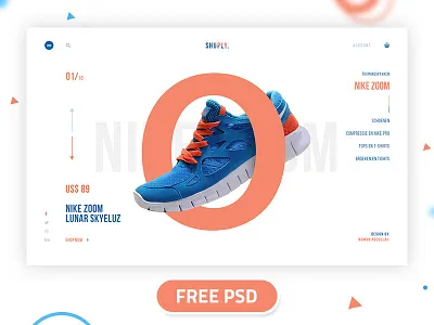 Free Free- Shoply page-3 design desktop flat landing page minimal shop shoply trendy ui ux web