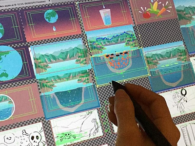 Storyboards / Animation Asset Illustrations animation environment explainer illustration motion design philippines research storyboards vector