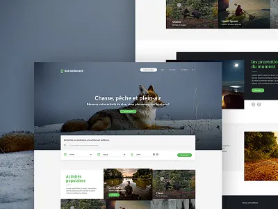 Nature Booker nature searchbar simple ui web webdesign webpage website